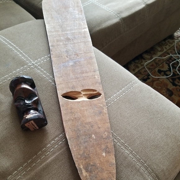 JAMAICAN Primitive Trival Island Wood Carving and Totem - Picture 8 of 8